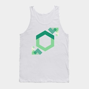 Green APEX LABS Hexagon - Modern Design Tank Top